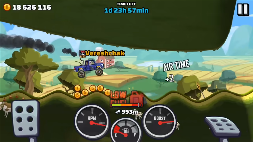 Hill Climb Racing 2 MAXED BEAST WITH ALL PARTS Gameplay 