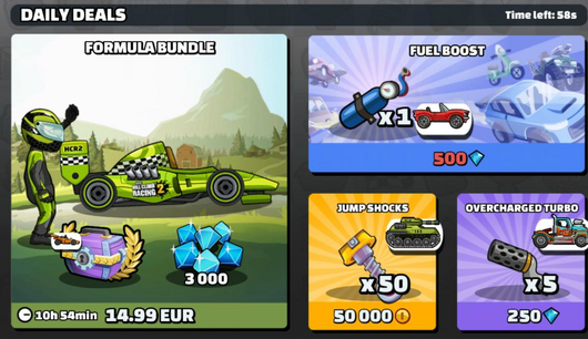 Hill Climb Racing 2 Monedas infinitas y Diamantes