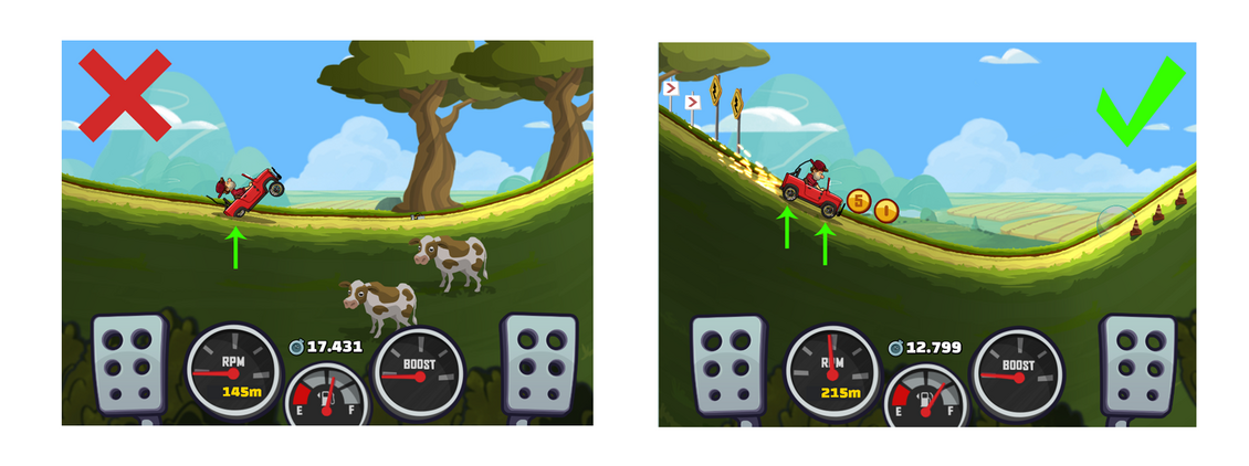 Hill climb racing карта неон