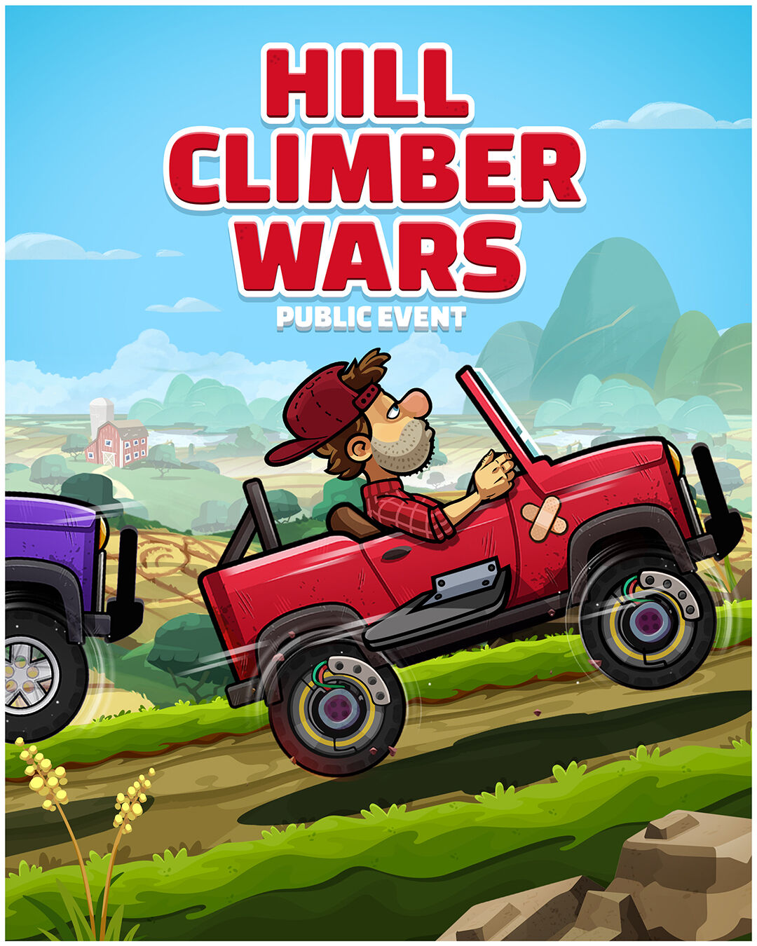 Hill Climb Racing - Charge into battle with audaciously overturned  agricultural equipment! This week's Hill Climb Racing 2 public event is  Tractor Wars🚜