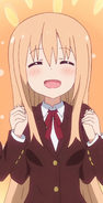 Umaru wearing her blazer