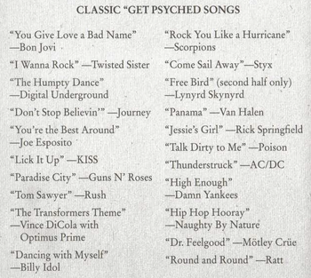 Classic get psyched songs