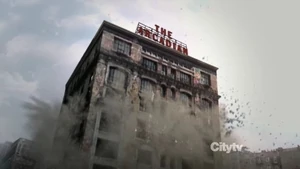 The Arcadian being demolished