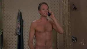 Barney calls Ted to say he's about to do the Naked Man.