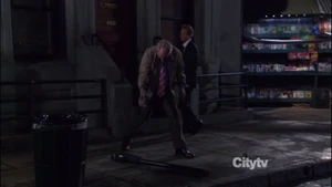 Jerry and Barney on the street.