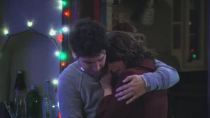 Robin cries in Ted's arms