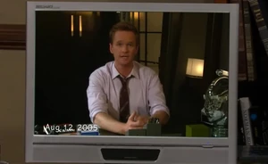 Barney's video message to Ted.