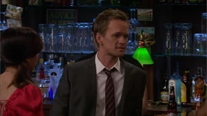 Barney is shocked the Naked Man worked on Robin.