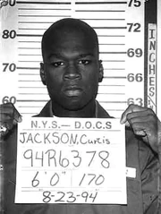 50 Cent in a 1994 mugshot