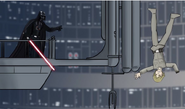 Vader usando la fuerza