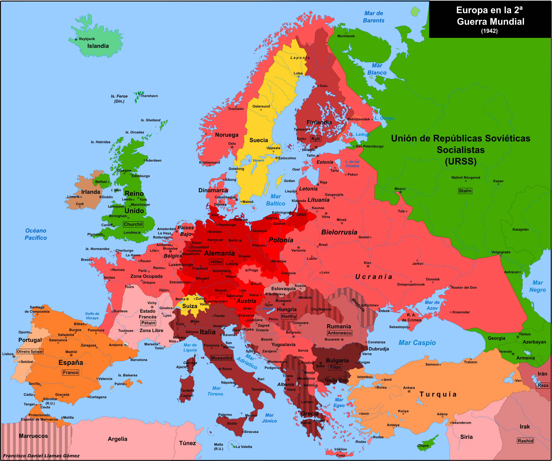 Mapas:Segunda guerra mundial | Historia Fandom | Fandom
