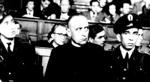 Cardinal Jozsef Mindszenty at his Communist show trial in 1949
