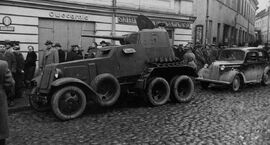 Samochód pancerny ul zamkowa Wilno 1939