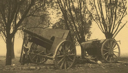 Haubica wz.1914-19 z 30. Pułku Artylerii Lekkiej nad Wartą