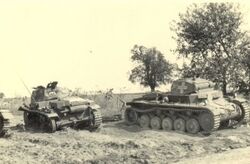 Zniszczone czołgi Mokra 1939