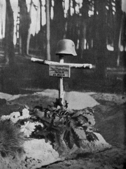 Grób żołnierza niemieckiego pod Krasnobrodem 1939