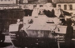 Czołg Panzer IV w Piotrkowie Trybunalskim 1939
