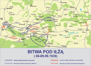 Iłża bitwa 1939 mapa