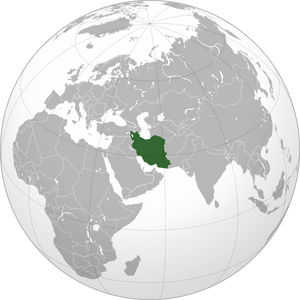 Iran (orthographic projection)