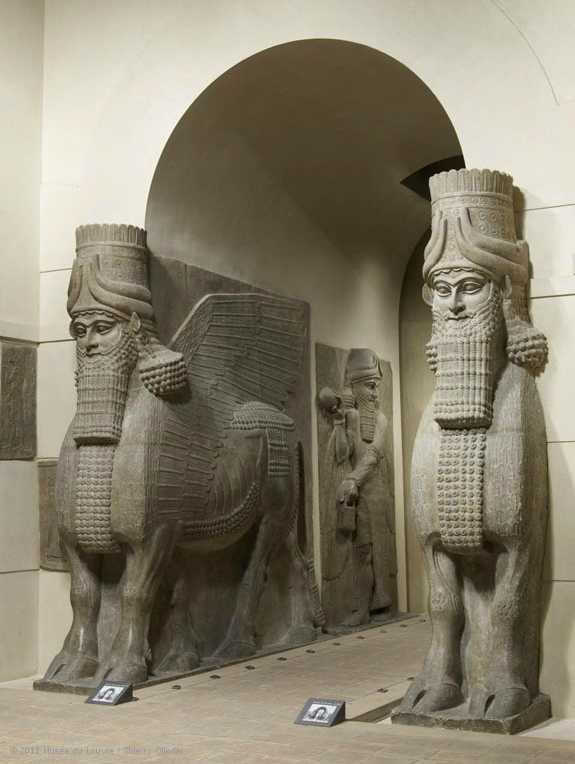 assyrian palace sculptures