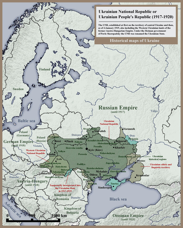 Ukraine's geopolitical history in 10 old maps • KBR