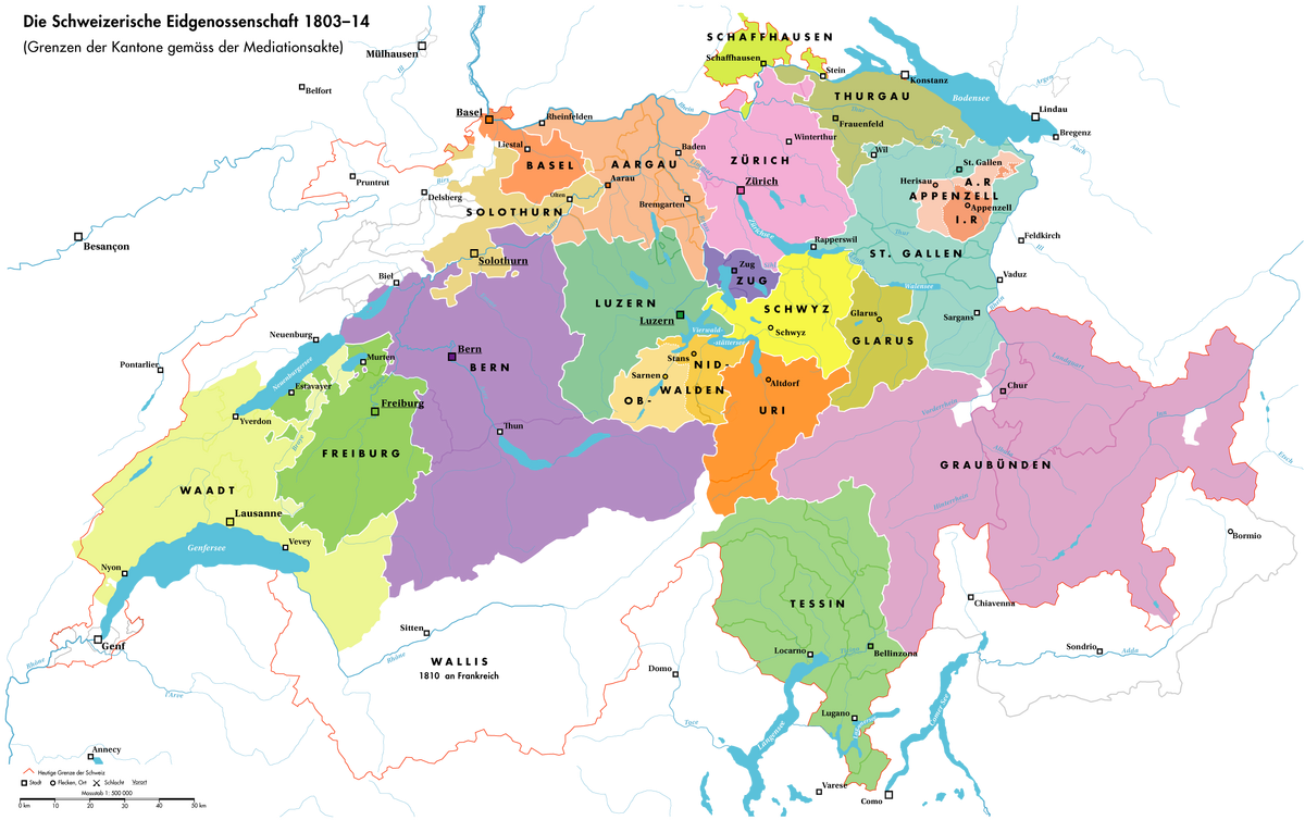 Swiss Confederation (18031815) Wiki Atlas of World History Wiki Fandom