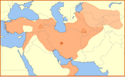 Seljuk Empire locator map