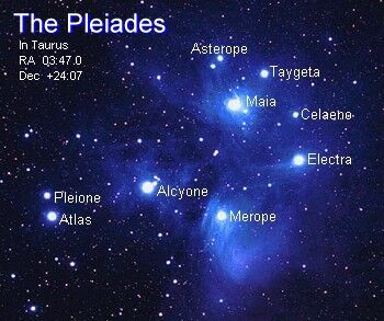 pleiades Faint Spiral Galaxy Photobombs the 'Seven Sisters' | Space