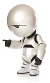 Marvin, the best-known robot from Hitchhiker.