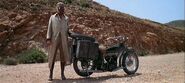 John Mallory and his motorcycle.