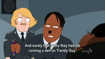 The Cleveland Show Hitler with his Pencil of Doom.