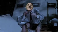 Hitler about to get eaten by the Fegelosaurus Rex.