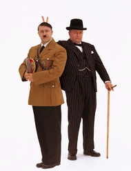 Ricky Gervais's Hitler and Churchill.