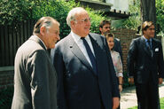 Patricio Aylwin y Helmut Kohl