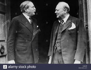 Léon Blum y Winston Churchill