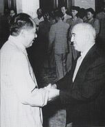 Mao Zedong y Harry Pollitt