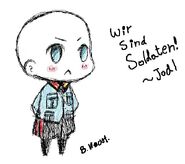 Chibi Jodl drawn in MS Paint (with a Wacom Bamboo of course!)