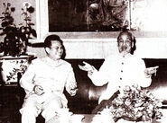 Kaysone Phomvihane y Ho Chi Minh