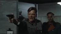 Burgdorf showing his skills with a gun.