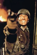 Hans firing his Walther P38.