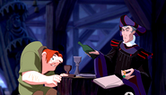 Quasimodo y Claude Frollo