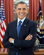 Retrato presidencial de Obama en 2012