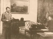 Gerda doing some work for Hitler, in 1939.