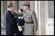 Philippe de Gaulle and his father