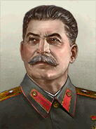 Portrait Soviet Joseph Stalin