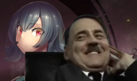 Hitler with his waifu