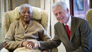 Nelson Mandela y Bill Clinton