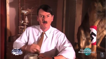 Switch Reloaded Hitler at his Schnitzel restaurant.