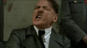 Hitler getting punched in the face by an invisible Fegelein.