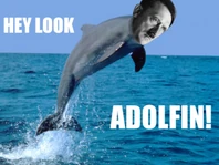 Mengele tried to use dolphins to give birth to Hitler's clones... this is what happened to the offspring.